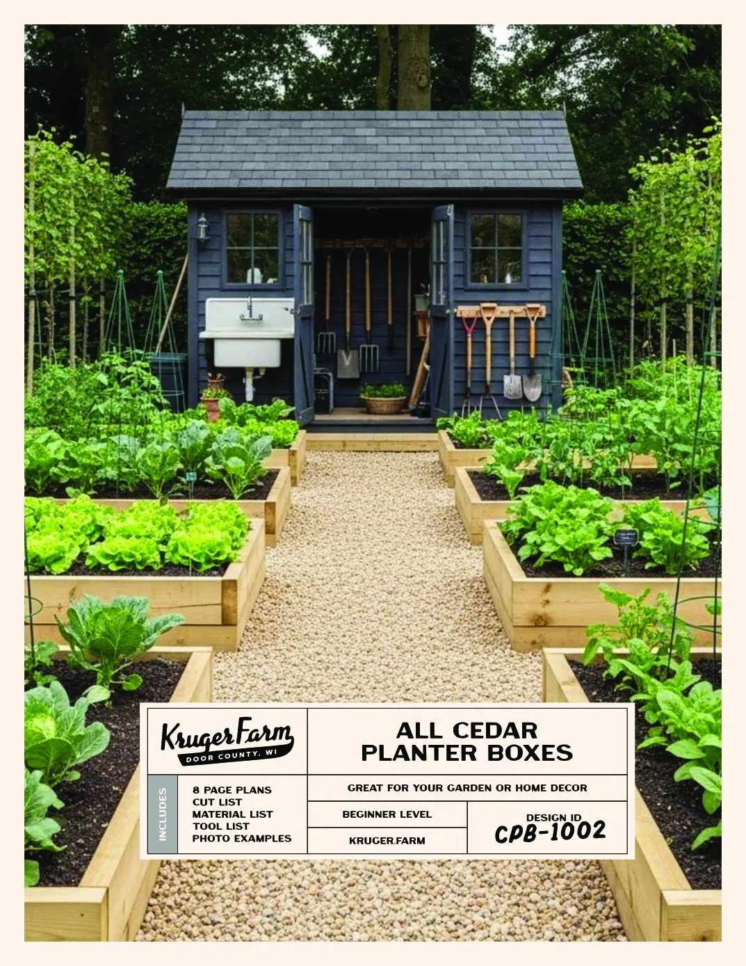 Modern Cedar Planter Boxes plan cover